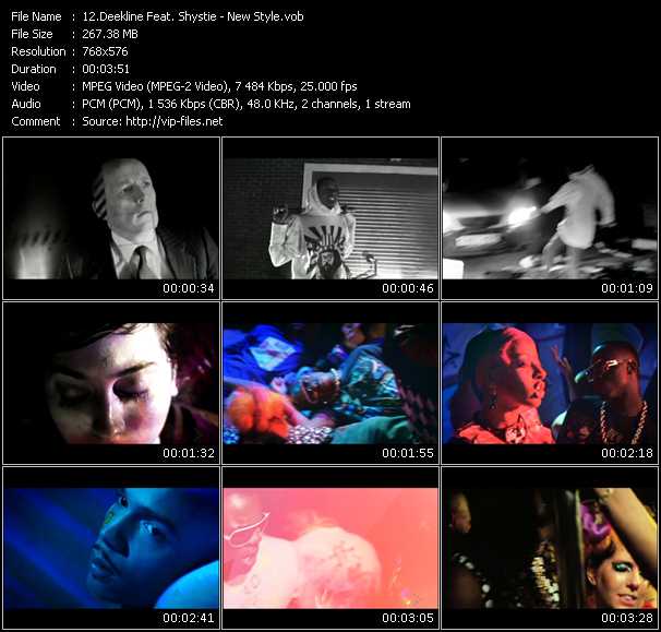 Deekline Feat. Shystie video ”New Style” from dvd ”MixMash Urban January 2009” 