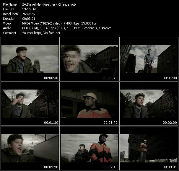 Daniel Merriweather video ”Change” from dvd ”MixMash Urban January 2009” 