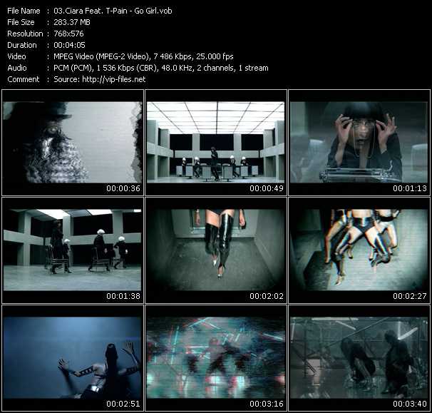 Ciara Feat. T-Pain video ”Go Girl” from dvd ”MixMash Urban February 2009” 