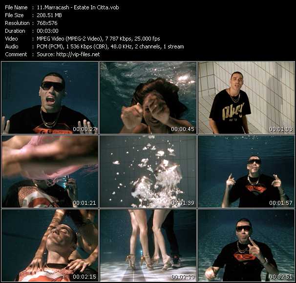 Marracash video ”Estate In Citta” from dvd ”MixMash Urban October 2008” 