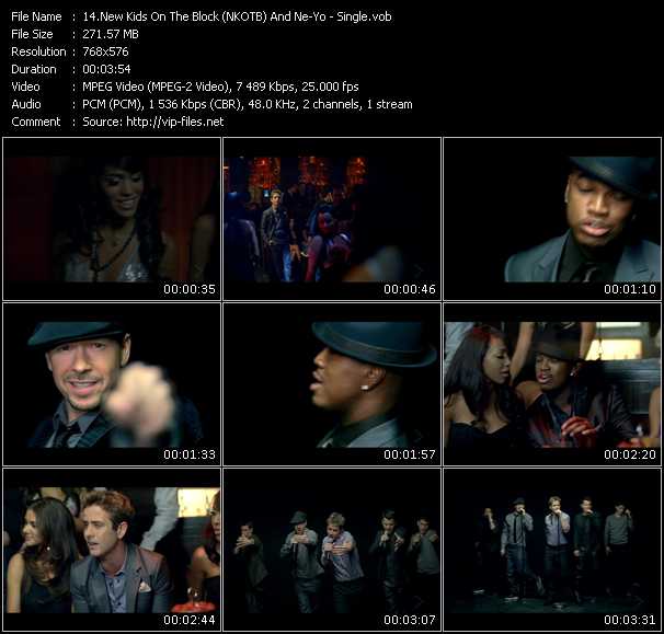 New Kids On The Block (NKOTB) And Ne-Yo video ”Single” from dvd ”MixMash Urban November 2008” 