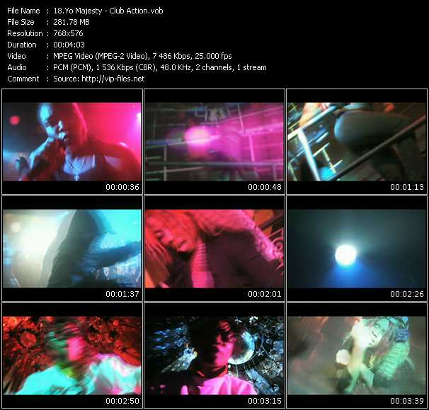 Yo Majesty video ”Club Action” from dvd ”MixMash Urban November 2008” 