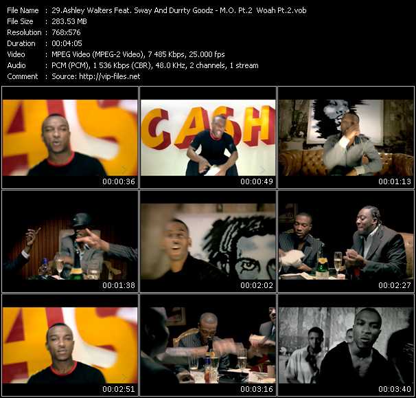 Ashley Walters Feat. Sway And Durrty Goodz video ”M.O. Pt.2  -  Woah Pt.2” from dvd ”MixMash Urban November 2008” 