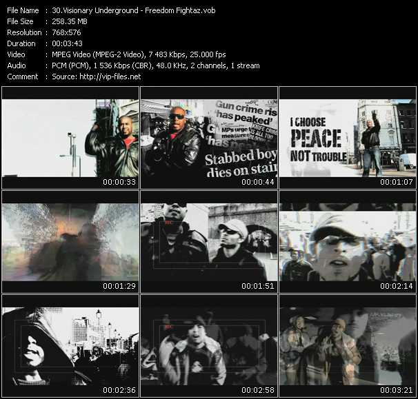 Visionary Underground video ”Freedom Fightaz” from dvd ”MixMash Urban November 2008” 