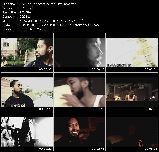 E The Mad Assassin video ”Walk My Shoes” from dvd ”MixMash Urban December 2008” 