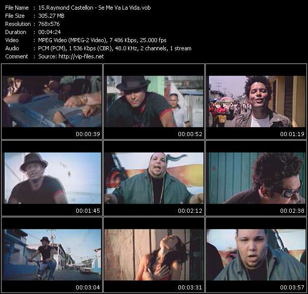 Raymond Castellon video ”Se Me Va La Vida” from dvd ”MixMash Urban December 2008” 