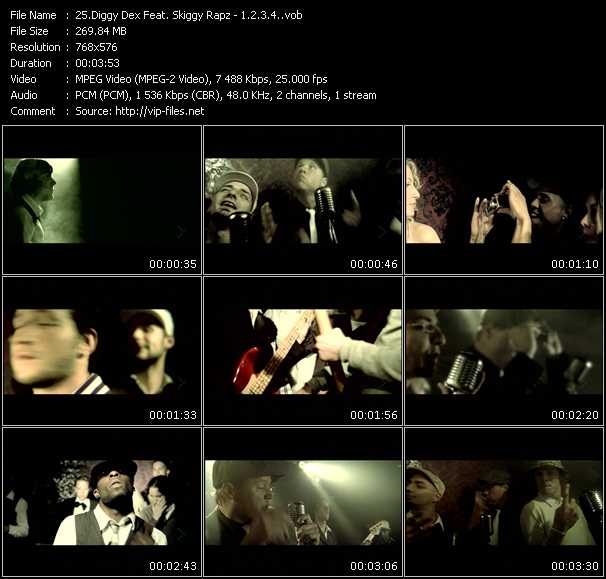 Diggy Dex Feat. Skiggy Rapz video ”1.2.3.4.” from dvd ”MixMash Urban December 2008” 