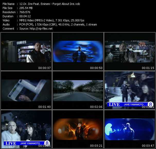 Dr. Dre Feat. Eminem video ”Forgot About Dre” from dvd ”MixMash Urban Classics Vol.1” 