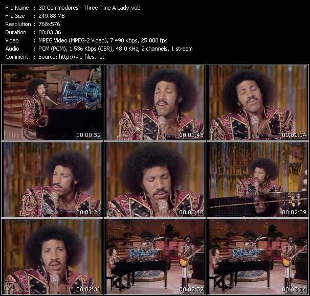 Commodores video ”Three Time A Lady” from dvd ”MixMash Urban Classics Vol.2” 
