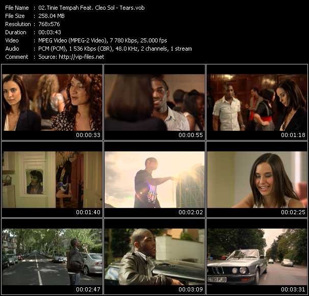 Tinie Tempah Feat. Cleo Sol video ”Tears” from dvd ”MixMash Urban September 2008” 