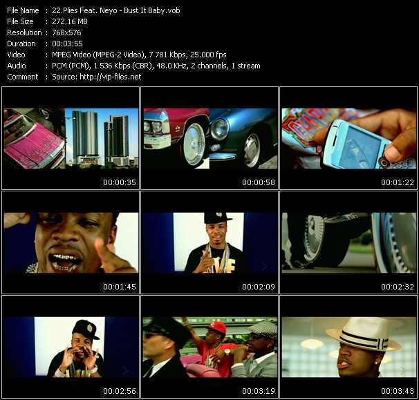 Plies Feat. Neyo video ”Bust It Baby” from dvd ”MixMash Urban September 2008” 