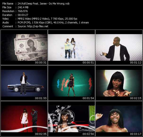 Roll Deep Feat. Janee video ”Do Me Wrong” from dvd ”MixMash Urban September 2008” 