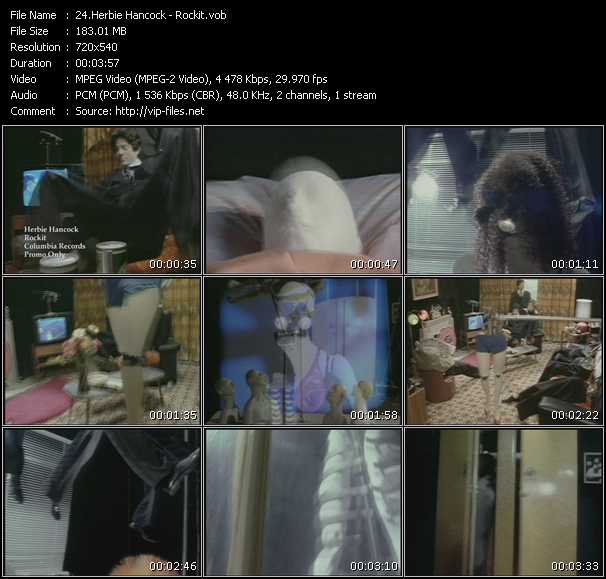 Herbie Hancock video ”Rockit” from dvd ”Promo Only Old Skool Vol.1” 