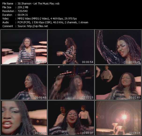 Shannon video ”Let The Music Play” from dvd ”Promo Only Old Skool Vol.1” 