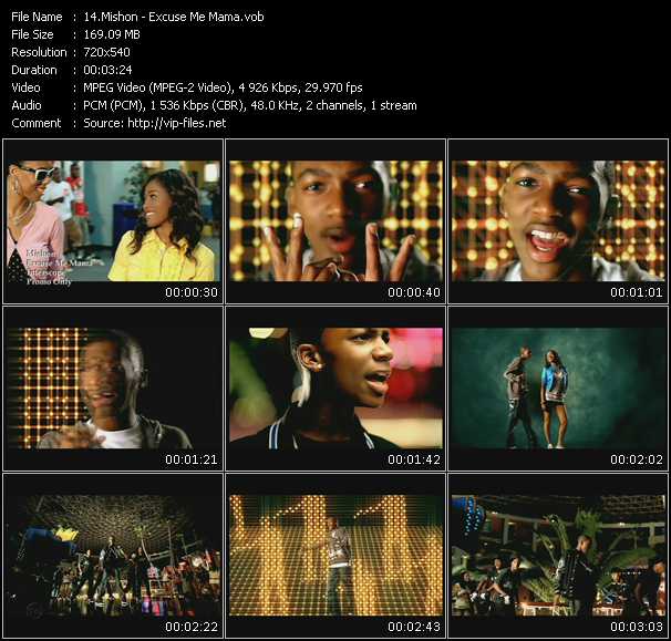 Mishon video ”Excuse Me Mama” from dvd ”Promo Only Express Video January 2009 Week 1” 