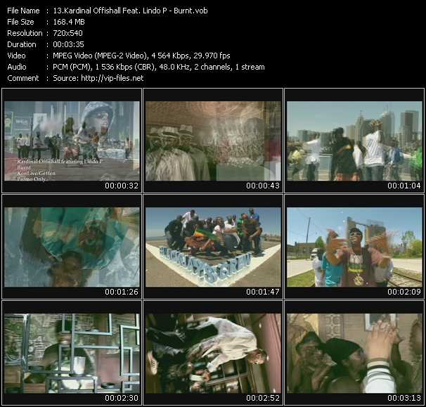 Kardinal Offishall Feat. Lindo P video ”Burnt” from dvd ”Promo Only Express Video February Week 2 2009” 