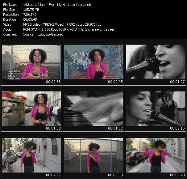 Laura Izibor video ”From My Heart to Yours” from dvd ”Promo Only Express Video February Week 3 2009” 