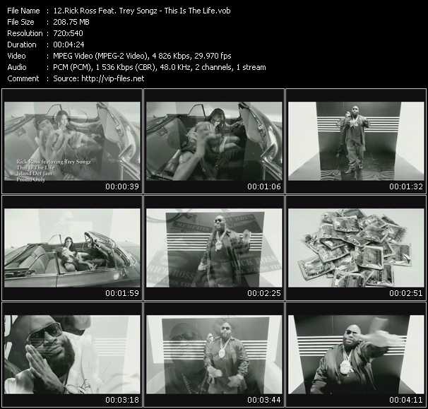 Rick Ross Feat. Trey Songz video ”This Is The Life” from dvd ”Promo Only Express Video September Week 3 2008” 