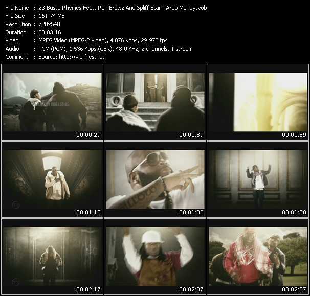 Busta Rhymes Feat. Ron Browz And Spliff Star video ”Arab Money” from dvd ”Promo Only Hot Video March 2009” 