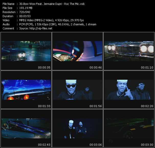 Bow Wow Feat. Jermaine Dupri video ”Roc The Mic” from dvd ”Promo Only Hot Video March 2009” 
