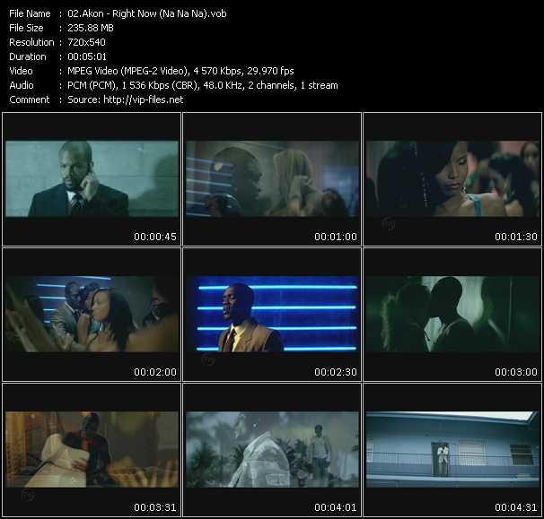 Akon video ”Right Now (Na Na Na)” from dvd ”Promo Only Hot Video January 2009” 