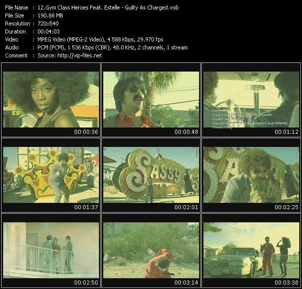 Gym Class Heroes Feat. Estelle video ”Guilty As Charged” from dvd ”Promo Only Hot Video January 2009” 