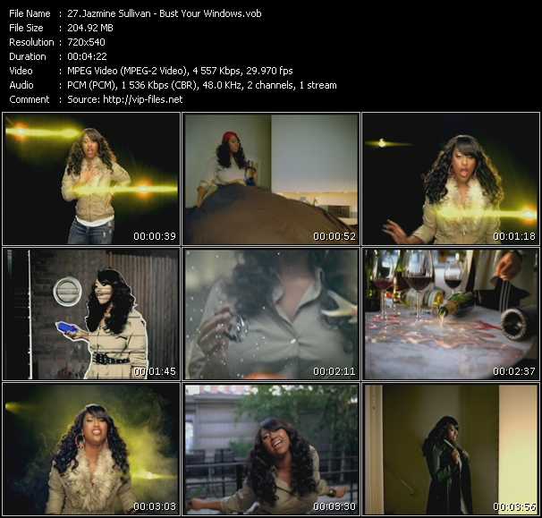 Jazmine Sullivan video ”Bust Your Windows” from dvd ”Promo Only Hot Video January 2009” 