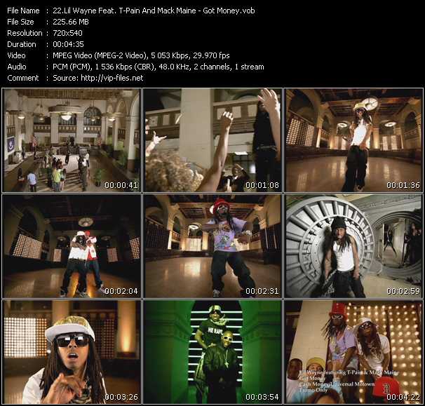 Lil Wayne Feat. T-Pain And Mack Maine video ”Got Money” from dvd ”Promo Only Hot Video October 2008” 