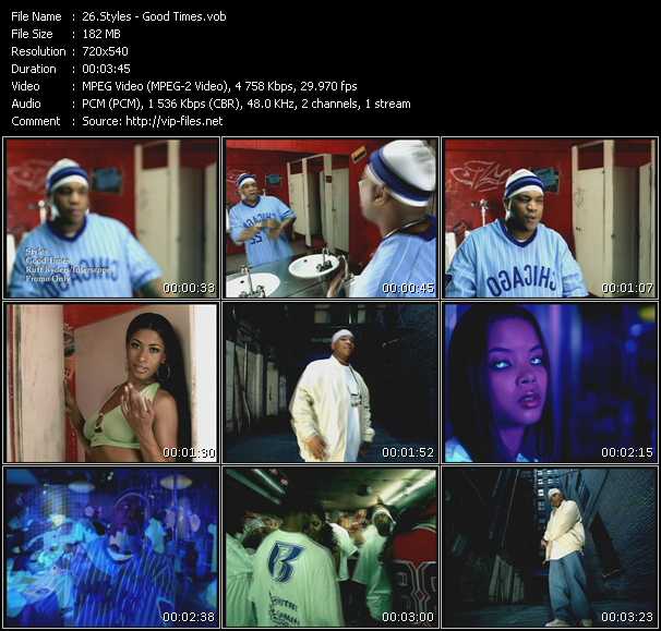 Styles video ”Good Times” from dvd ”Promo Only Hot Video Classics Best Of 2002 Vol.3” 
