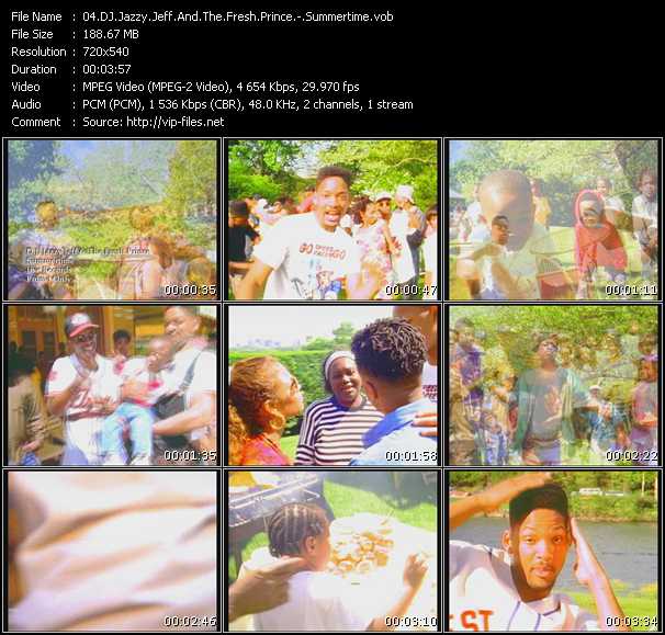 DJ Jazzy Jeff And The Fresh Prince video ”Summertime” from dvd ”Promo Only Old Skool Vol.2” 