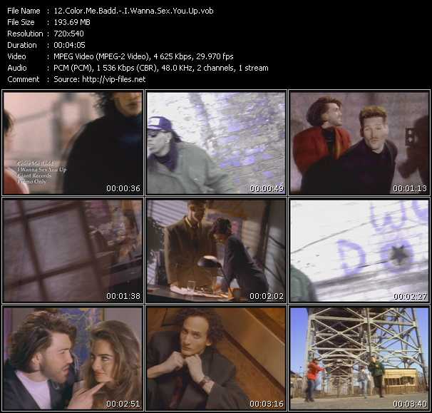 Color Me Badd video ”I Wanna Sex You Up” from dvd ”Promo Only Old Skool Vol.2” 