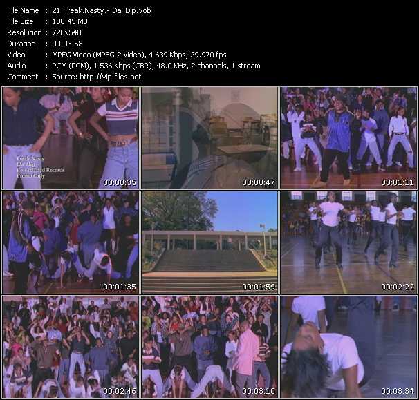 Freak Nasty video ”Da' Dip” from dvd ”Promo Only Old Skool Vol.2” 