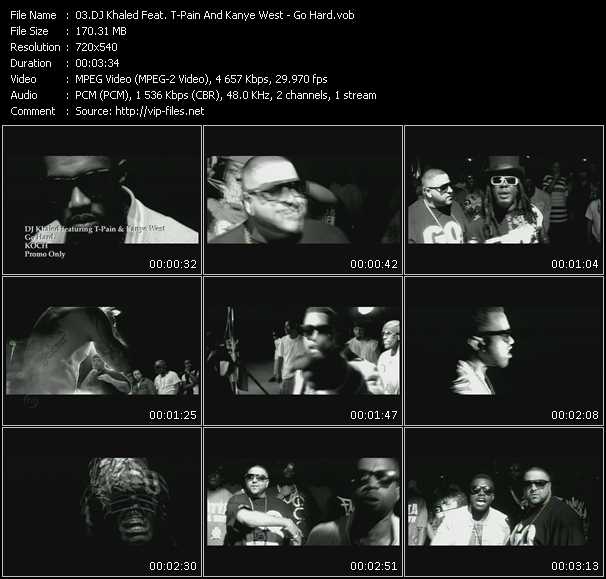 DJ Khaled Feat. T-Pain And Kanye West video ”Go Hard” from dvd ”Promo Only Urban Video January 2009” 