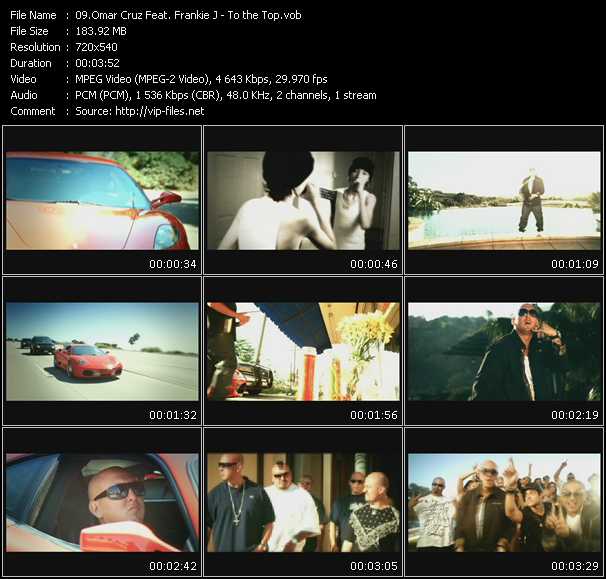 Omar Cruz Feat. Frankie J video ”To the Top” from dvd ”Promo Only Urban Video January 2009” 