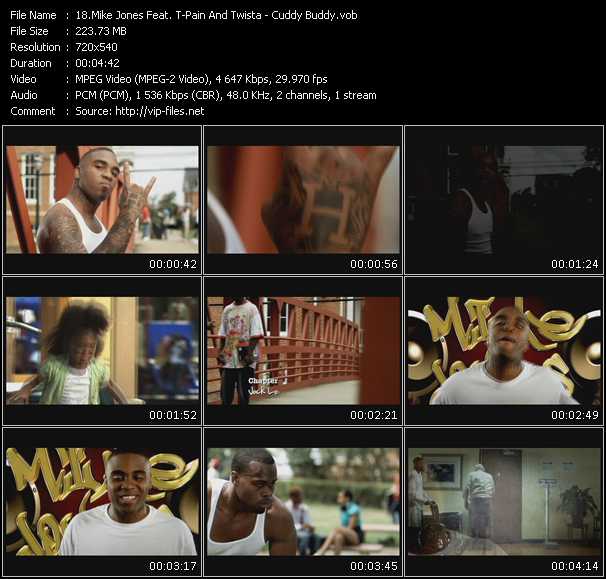 Mike Jones Feat. T-Pain And Twista video ”Cuddy Buddy” from dvd ”Promo Only Urban Video January 2009” 