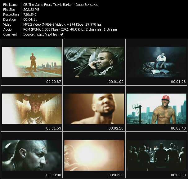 Game Feat. Travis Barker video ”Dope Boys” from dvd ”Promo Only Urban Video October 2008” 