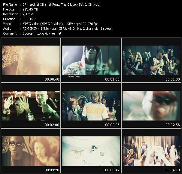 Kardinal Offishall Feat. The Clipse video ”Set It Off” from dvd ”Promo Only Urban Video October 2008” 