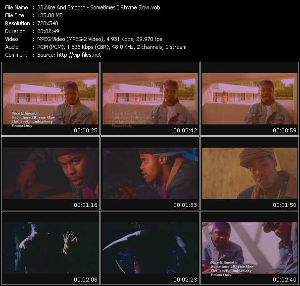 Nice And Smooth video ”Sometimes I Rhyme Slow” from dvd ”Promo Only Urban Video October 2008” 