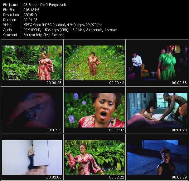 Etana video ”Don't Forget” from dvd ”Promo Only Urban Video November 2008” 