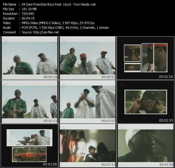 Dem Franchize Boyz Feat. Lloyd video ”Turn Heads” from dvd ”Promo Only Urban Video December 2008” 