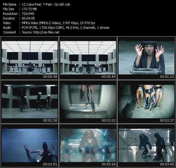 Ciara Feat. T-Pain video ”Go Girl” from dvd ”Promo Only Urban Video December 2008” 