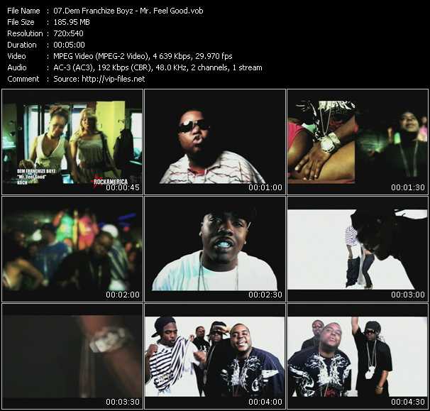 Dem Franchize Boyz video ”Mr. Feel Good” from dvd ”Rock America Urban December 2008” 