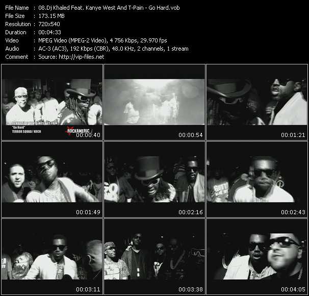 Dj Khaled Feat. Kanye West And T-Pain video ”Go Hard” from dvd ”Rock America Urban December 2008” 