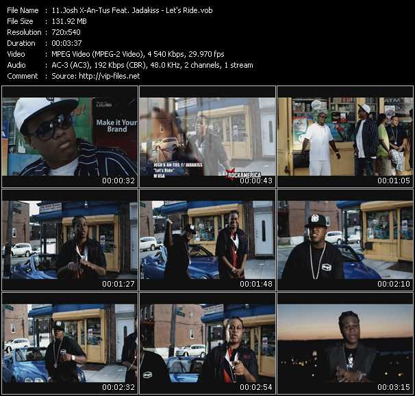Josh X-An-Tus Feat. Jadakiss video ”Let's Ride” from dvd ”Rock America Urban December 2008” 