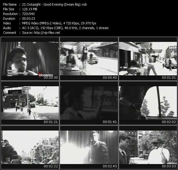 Outasight video ”Good Evening (Dream Big)” from dvd ”Rock America Urban December 2008” 