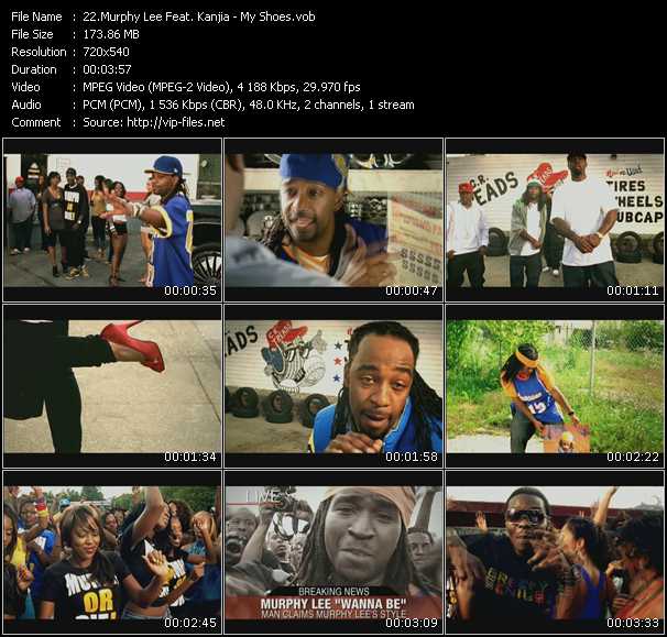 Murphy Lee Feat. Kanjia video ”My Shoes” from dvd ”Screenplay VJ-Pro Hits Vision February 2009” 