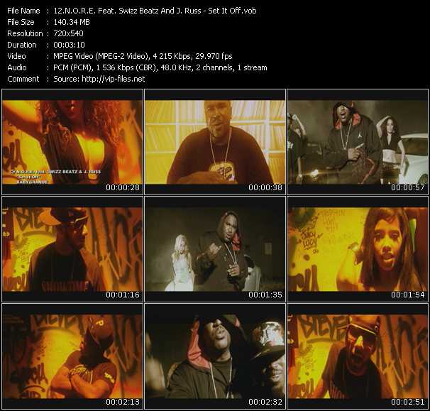 N.O.R.E. Feat. Swizz Beatz And J. Russ video ”Set It Off” from dvd ”Screenplay VJ-Pro Urban Vision October 2007” 