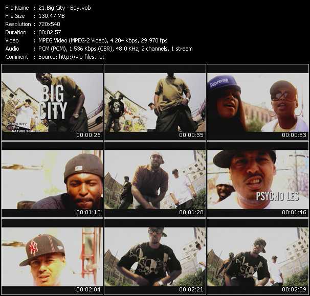 Big City video ”Boy” from dvd ”Screenplay VJ-Pro Urban Vision October 2007” 