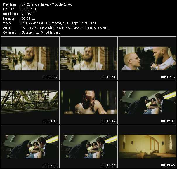Common Market video ”Trouble Is” from dvd ”Screenplay VJ-Pro Urban Vision December 2008” 