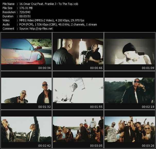 Omar Cruz Feat. Frankie J video ”To The Top” from dvd ”Screenplay VJ-Pro Urban Vision January 2009” 